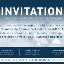 L’AMCHAM Sénégal, organise le Mardi 1O décembre 2019 un panel autour du local (...)